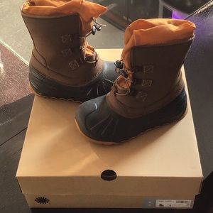 UGG winter boots with waterproof lining.